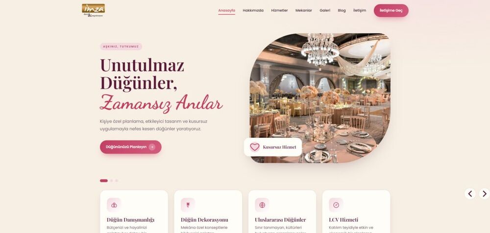 İmza Davet web sitesi