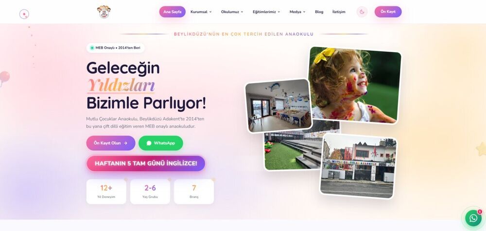 Mutlu Çocuklar web sitesi