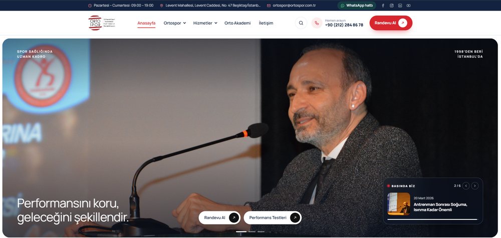 Ortospor web sitesi