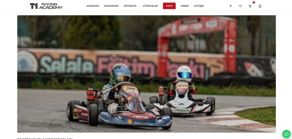 T1 Racing Academy web sitesi